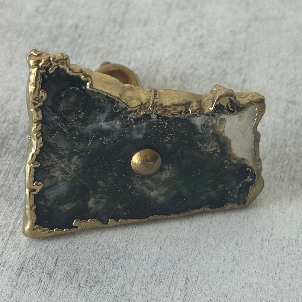 Anthropology VTG Cabinet Drawer Agate Handle Knob Pull Handle - Picture 12 of 14